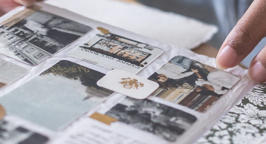 moodboard in journal kit