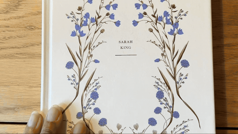 gif flip through of hardcover journal